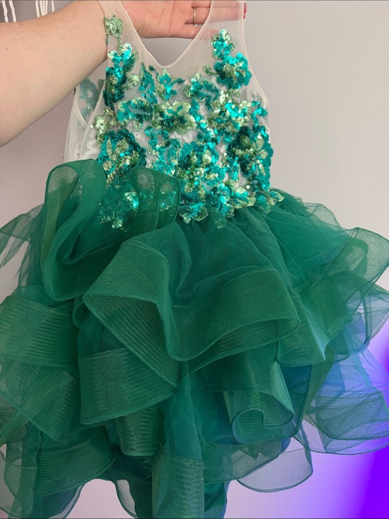JJs House Other - JJs House Emerald Green Sequin Ruffle Tulle Flower Girl Dress